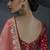 Multicolor tissue silk blend embroidered saree with crimson red blouse