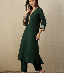 Women Regular Gotta Patti Liva Kurta with Trousers