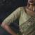 Olive green tissue silk blend embroidered saree with light olive green blouse