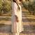 Plus Size Off White Embroidered A-Line Kurta Trousers Set
