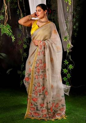 Noira cotton mix handloom saree 1