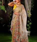 Noira cotton mix handloom saree