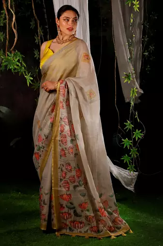 Noira cotton mix handloom saree