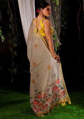 Noira cotton mix handloom saree 4