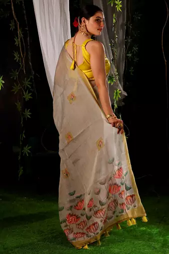 Noira cotton mix handloom saree