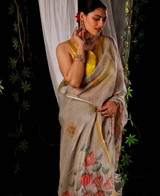 Noira cotton mix handloom saree 5