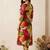 Women Printed Pleated Pure Cotton Kurta with Trousers