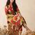 Women Printed Pleated Pure Cotton Kurta with Trousers