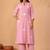 Women Floral Embroidered Regular Thread Work Kurta with Palazzos