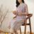 Women Printed Regular Beads and Stones Pure Cotton Kurta with Trousers