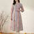 Women Printed Regular Beads and Stones Pure Cotton Kurta with Trousers