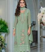 Women Floral Embroidered Kurta with Trousers & Dupatta