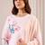 Women Floral Printed Regular Beads and Stones Linen Kurta with Trousers & With Dupatta