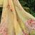 Yellow Floral Embroidered Thread Work Pure Cotton Kurta with Trouser & Dupatta
