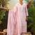 Floral Embroidered Thread Work Pure Cotton Kurta With Trousers & Dupatta