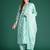 Women Floral Printed Mirror Work Pure Cotton Kurta with Trousers & Dupatta
