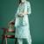 Women Floral Printed Mirror Work Pure Cotton Kurta with Trousers & Dupatta