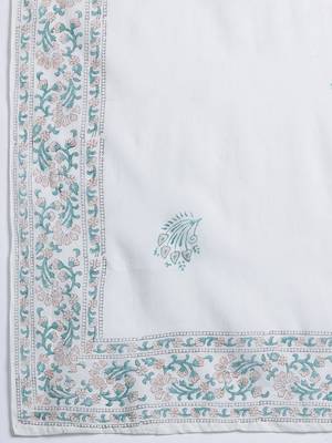 Floral Printed Empire Pure Cotton Kurta with Trousers & Dupatta 4