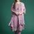 Women Floral Embroidered Regular Thread Work Linen Kurta with Trousers & With Dupatta