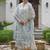 Floral Embroidered Thread Work Kurta With Trousers & Dupatta
