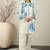 Women Floral Printed Cotton Kurta with Trousers