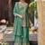Floral Embroidered Sequinned V-Neck A-Line Kurta With Palazzos & Dupatta