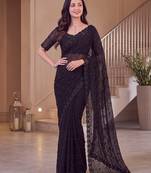 Black designer bidds handwork saree