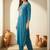 Women Ethnic Motifs Embroidered Regular Thread Work Kurta with Trousers