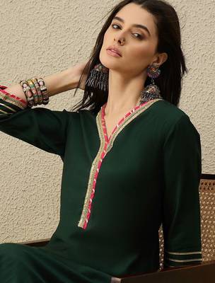 Women Regular Gotta Patti Liva Kurta with Trousers 2