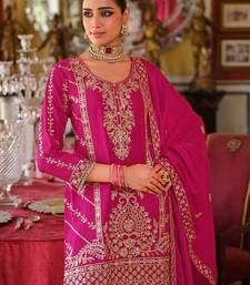Women Ethnic Motifs Embroidered Regular Mirror Work Kurta & Palazzos With Dupatta