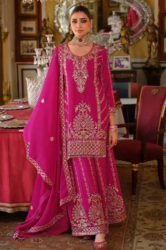 Women Ethnic Motifs Embroidered Regular Mirror Work Kurta & Palazzos With Dupatta