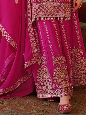 Women Ethnic Motifs Embroidered Regular Mirror Work Kurta & Palazzos With Dupatta 7