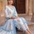 Women Floral Printed Regular Sequinned Pure Cotton Kurta with Trousers & With Dupatta