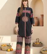 Women Ethnic Motifs Printed Regular Pure Cotton Kurta with Palazzos
