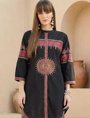Women Ethnic Motifs Printed Regular Pure Cotton Kurta with Palazzos 2