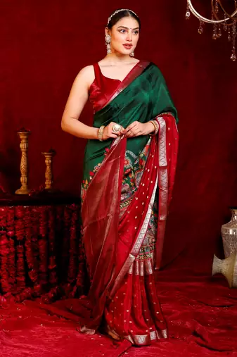 Mridula crepe silk blend saree