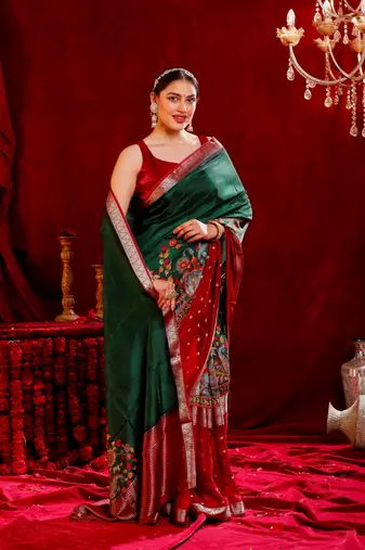 Mridula crepe silk blend saree
