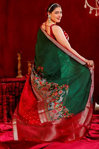 Mridula crepe silk blend saree