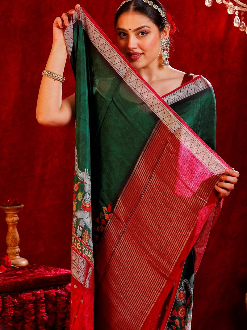 Mridula crepe silk blend saree