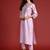 Floral Embroidered Liva Kurta With Trousers & Dupatta