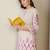 Floral Printed Mandarin Collar Straight Kurta With Trousers