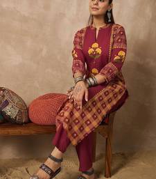 Women Ethnic Motifs Printed Regular Pure Cotton Kurta with Trousers