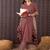 Ethnic Motifs Printed Sequinned Pure Cotton Kurta With Trousers & Dupatta