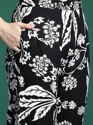 Floral Printed Kurta with Trousers 3