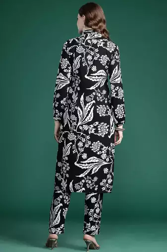 Floral Printed Kurta with Trousers