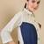 Women Colourblocked Regular Pure Cotton Kurta with Trousers