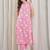 Women Floral Printed Regular Pure Cotton Kurta with Trousers