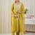 Ethnic Motifs Embroidered Thread Work Straight Kurta With Trousers & Dupatta