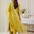 Ethnic Motifs Embroidered Thread Work Straight Kurta With Trousers & Dupatta