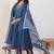 Ethnic Motifs Printed Panelled Pure Cotton Kurta With Trousers & Dupatta